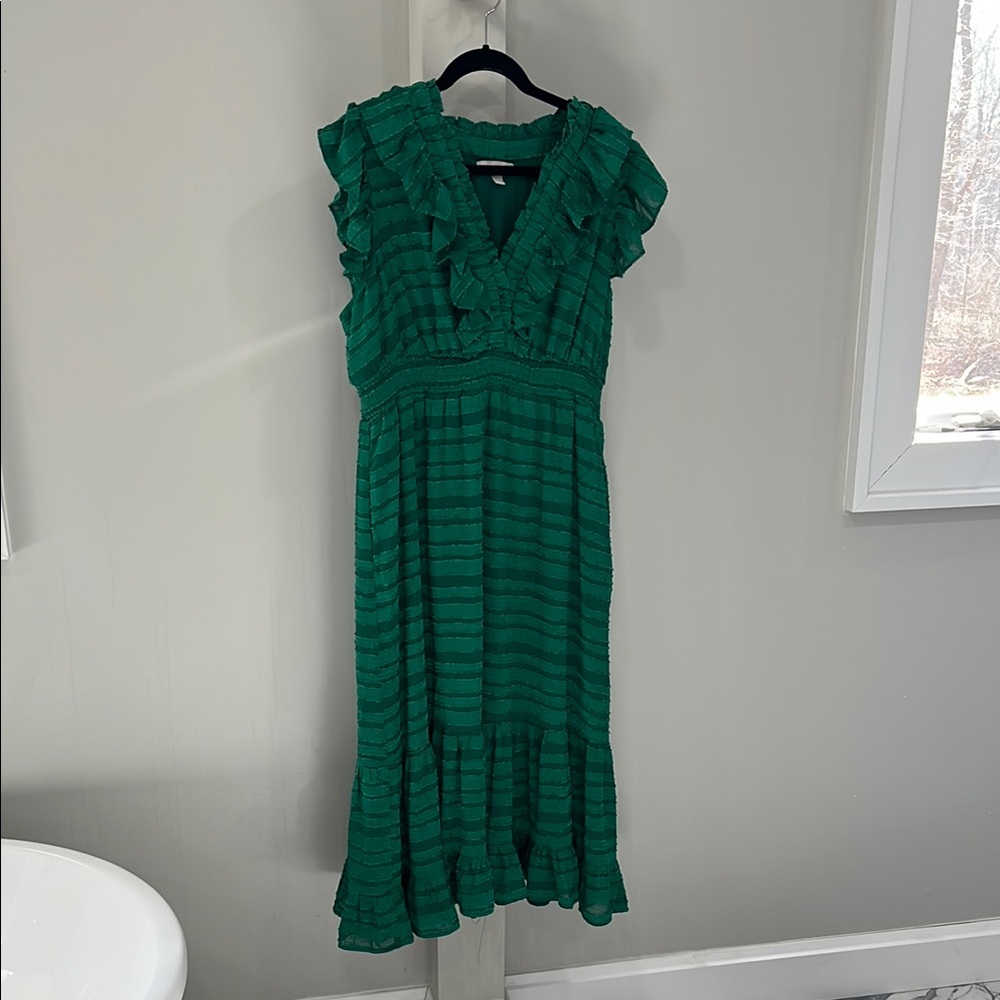 Chelsea 28 Ruffle Detail Stripe dress